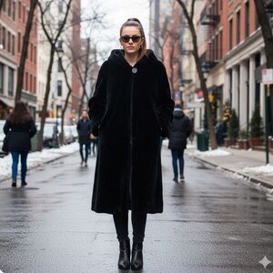 Vintage furry winter coat